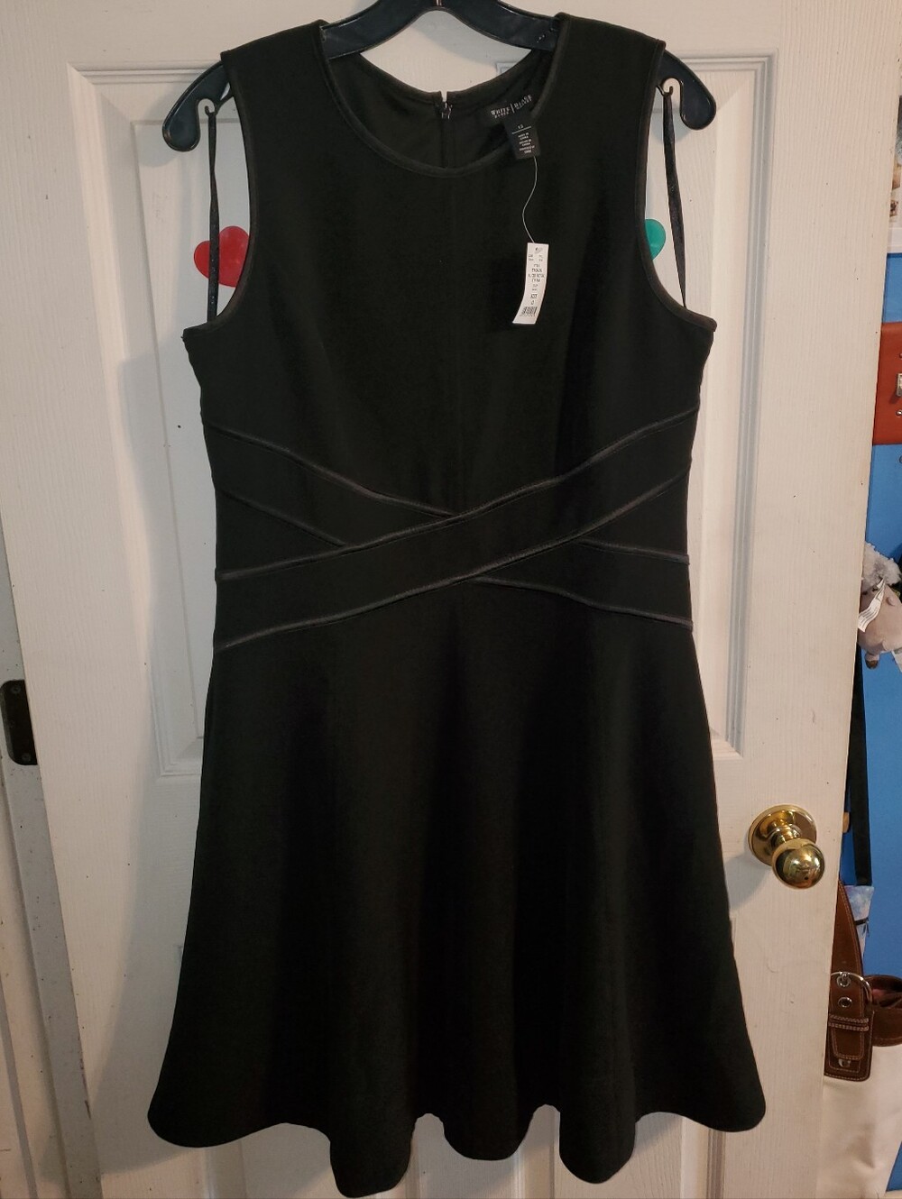 NWT White House Black Market Crisscross Waist Fit and Flare Cocktail Dress